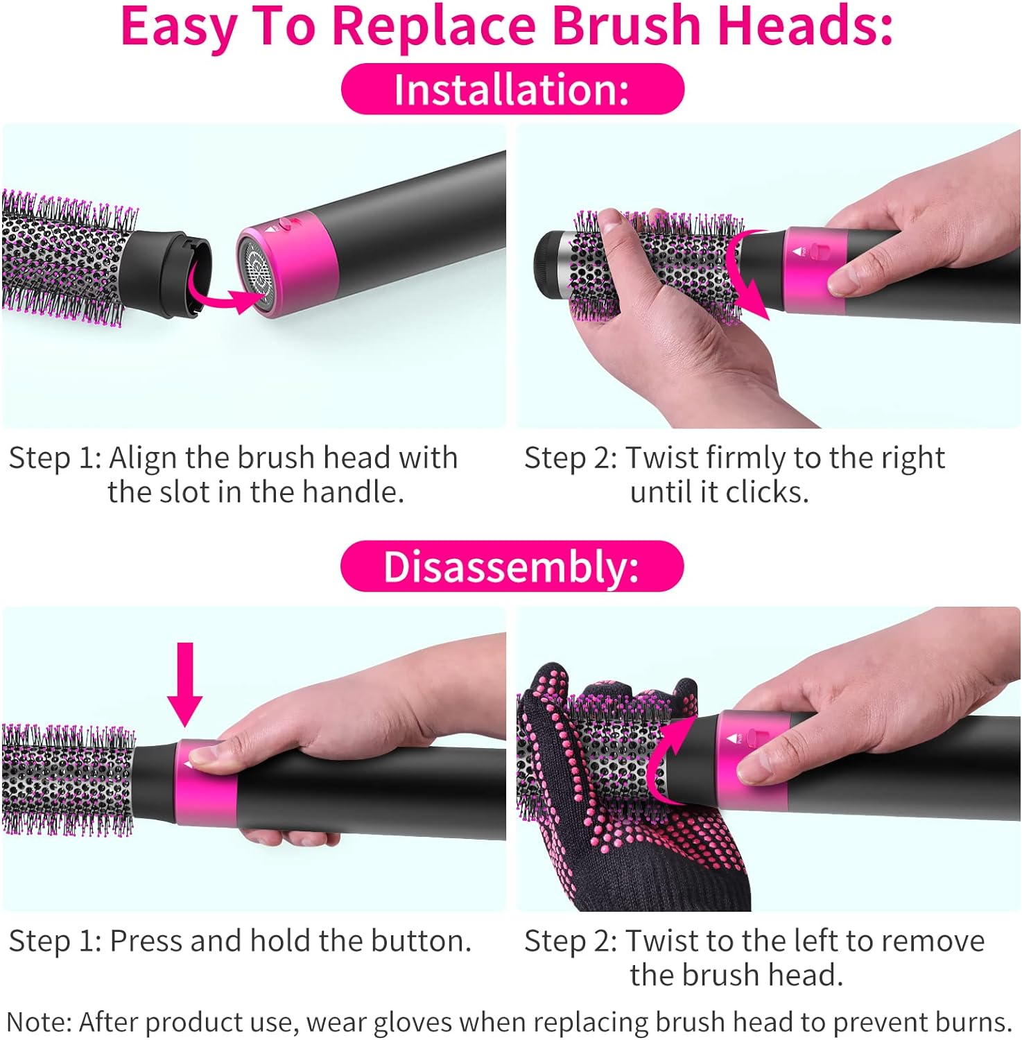 Hot Air Brush showcasing how to use it