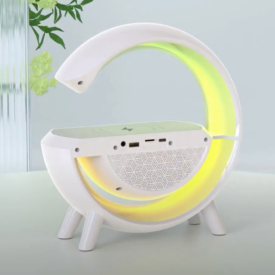 G-Shaped Bluetooth Speaker Wireless Charger 3 Bluetooth Speaker & Wireless Charger mock picture