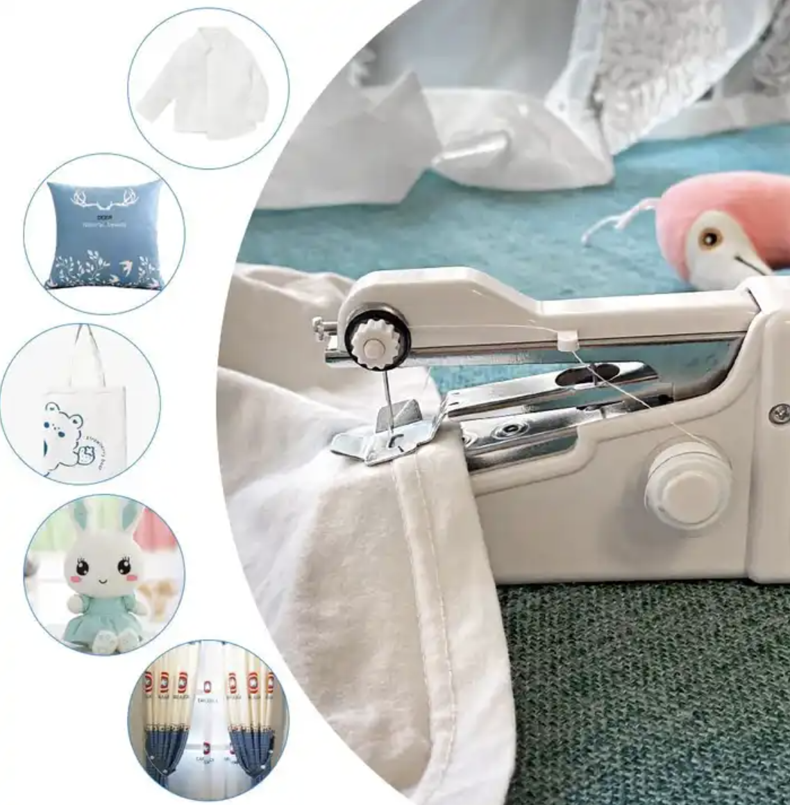 Handheld Portable Stitch Machine 3 Handheld Portable Stitch Machine Sample of garments that can be stitched