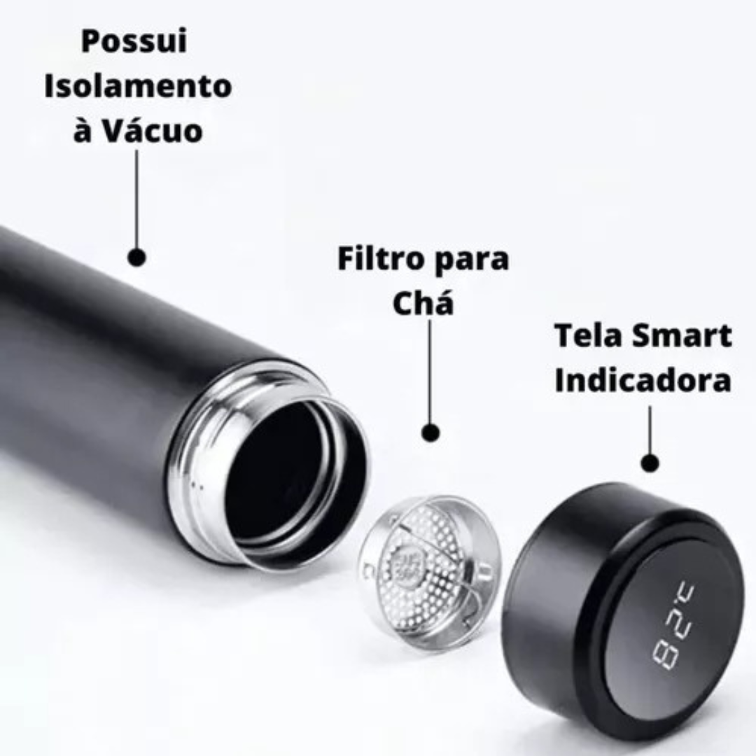 Smart Thermos Cup LED Temperature Display Water Bottle