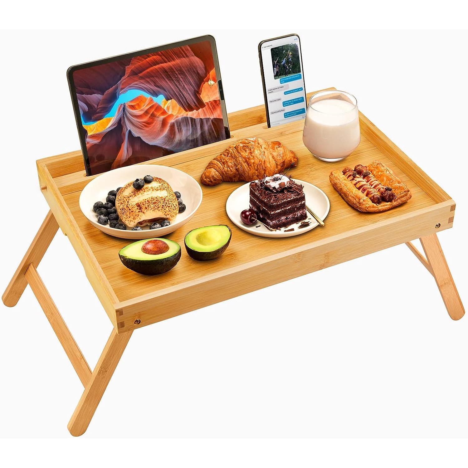 Bamboo Bed Tray Table