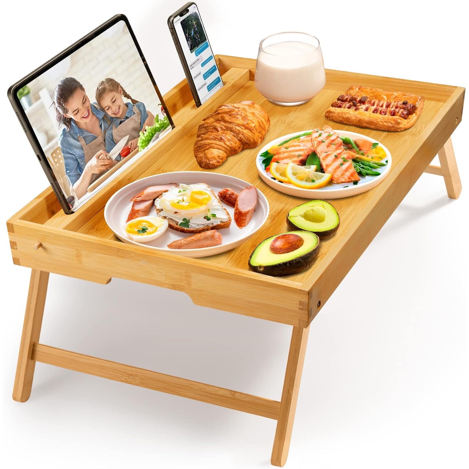 Bamboo Bed Tray Table