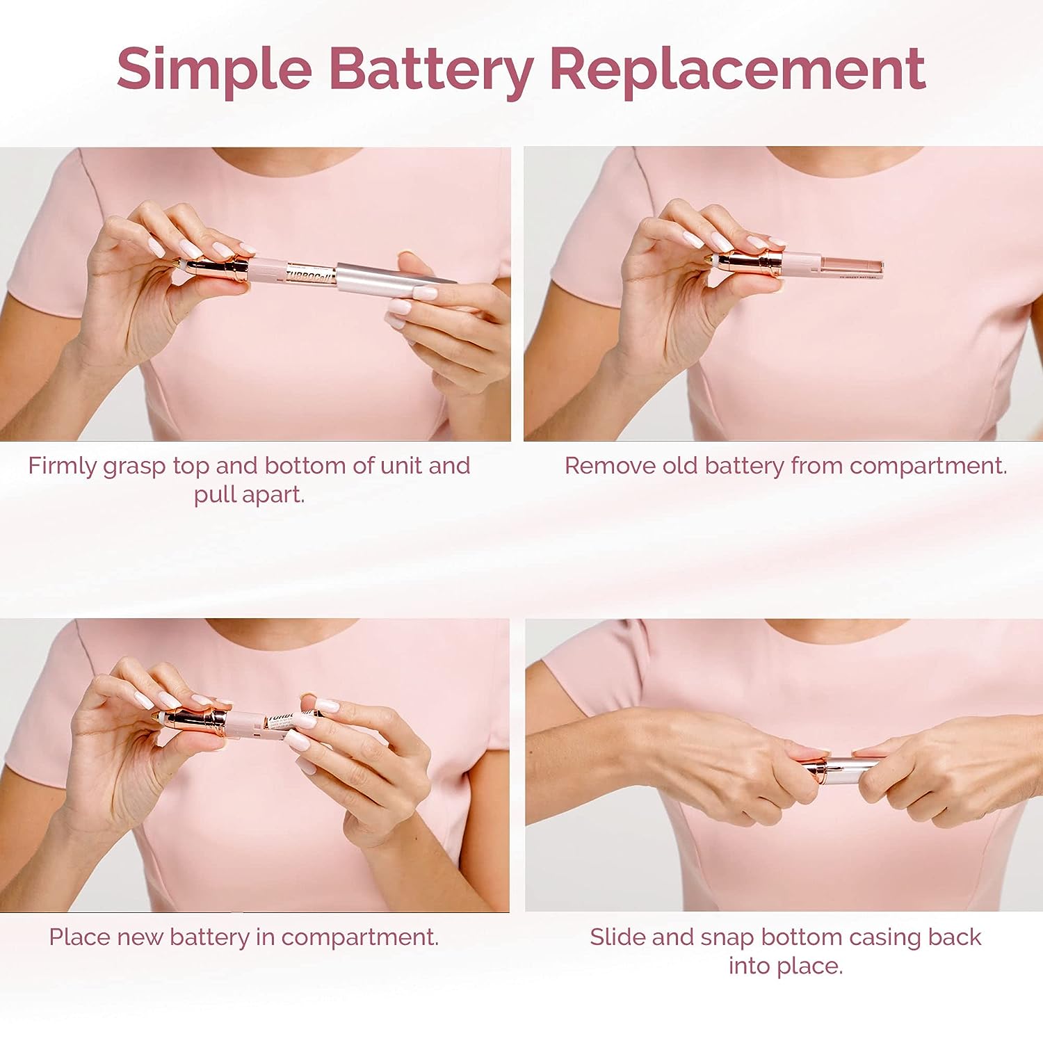 Brow Trimmer battery replacement tutorial