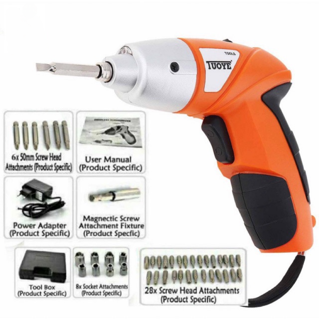 Cordless Power Screwdriver Kit