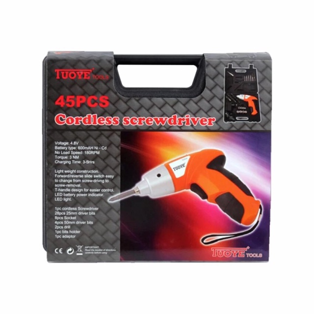 Cordless Power Screwdriver Kit