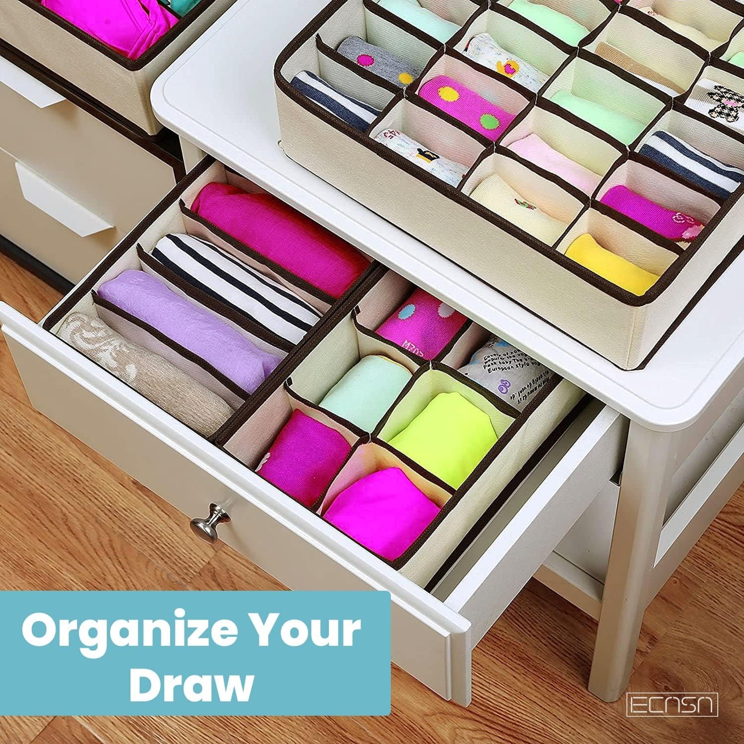 Multi Size Folding Organizer for Socks & Bra (3)