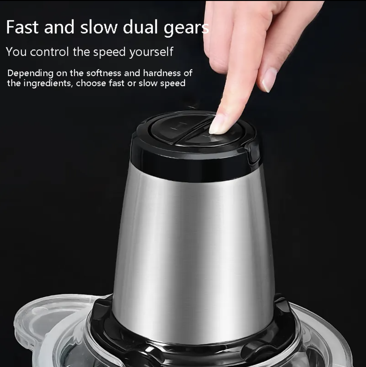 Food Processor Multifunction Food Chopper 3 Food Processor Multifunction Food Chopper's 2 different motor functions